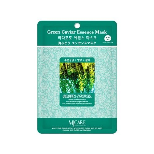 Тканевая маска с экстрактом зеленой икры MJ Care Green Caviar Essence Mask