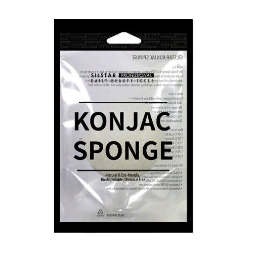 Спонж конняку для лица Silstar Konjac Sponge, в ассортименте