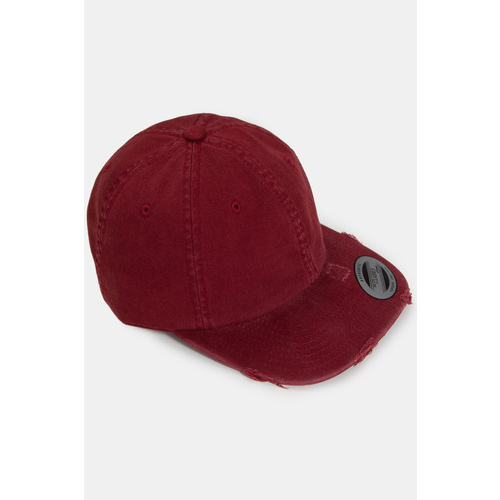 Бейсболка FLEXFIT Low Profile Destroyed Cap (Maroon, O/S)