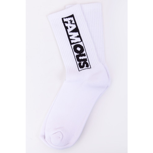 Носки FAMOUS Famous Lettering Socks Double Pack (White, 43-46)