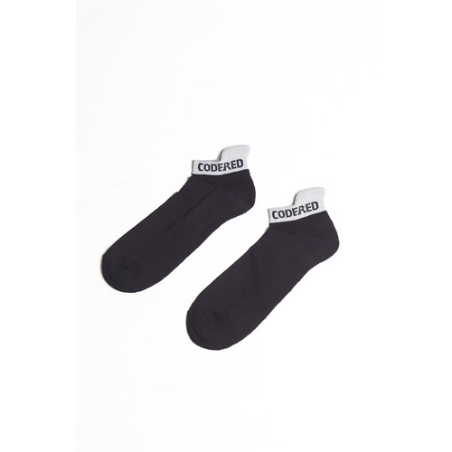 Носки CODERED Shortline Sock (Черный/Светло-Серая Полоса, XS)