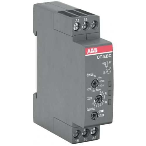 ABB SST Реле времени CT-EBC.12 компактное (мигание при включ./отключ.) 24-240В AC, 24-48В DC (7 диап