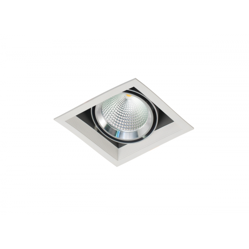 Donolux Светодиодный светильник, встраиваемый. АС100-240В 15W, 3000K, 1230 LM, 60°. Цвет-белый, D16