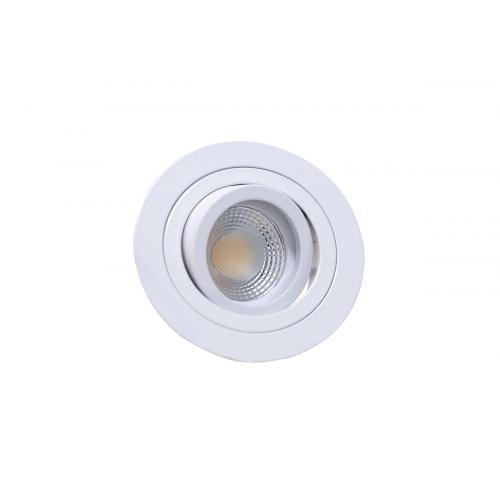 Donolux светильник встраиваемый, повор. круглый, MR16,D92 H54, max 50w GU5,3, белый глянцевый, алюми