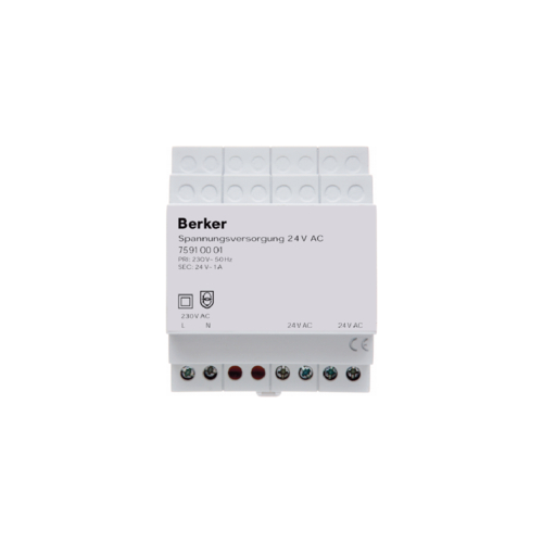 Berker KNX - Блок питания 24 В AC цвет: светло-серый