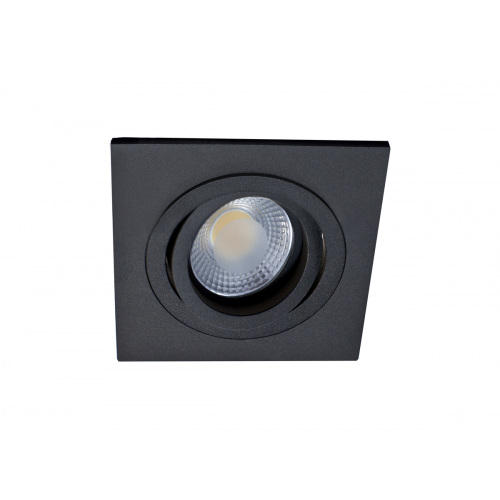 Donolux светильник встраиваемый, поворотный квадрат, MR16,D92х92 H60, max 50w GU5,3, чёрный