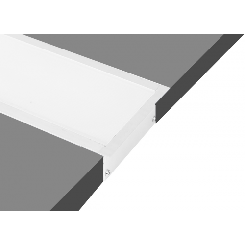 Donolux врезной алюминиевый профиль, 2 метра, габариты в сборе: 85х35х2000 мм. Белый матовый, RAL9003