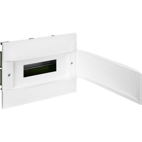 Пластиковый щиток на 12 модулей Legrand Practibox S для встраиваемого монтажа в полые стены, цвет двери белый