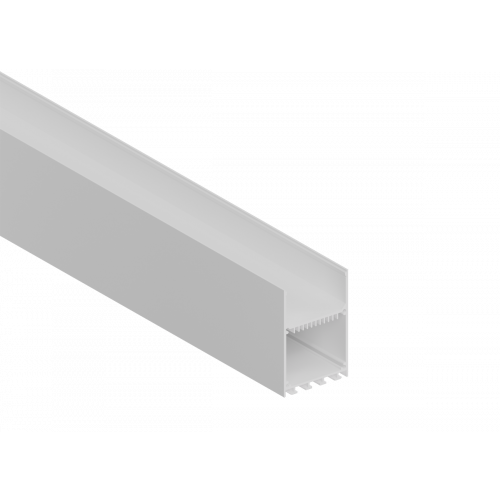 Накладной/подвесной алюминиевый профиль, 50х73х2000, Цвет: Белый. RAL9003