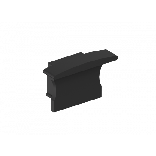 Боковая глухая заглушка для профиля L18501 Цвет:Черный RAL9005