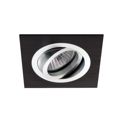 Donolux светильник встраиваемый, повор квадрат, MR16,D92х92 H54, max 50w GU5,3, алюминий чёрный