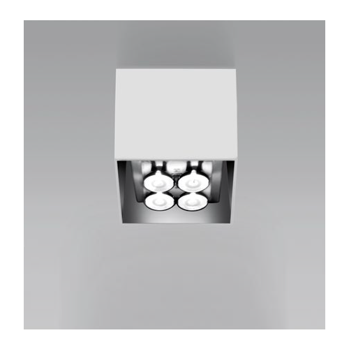 DANESE MILANO светильник накладной UNA PRO 75 INC 1х4*1,5W LED - 20° 3700K белый корпус