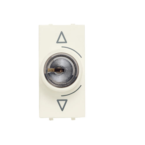Abb NIE Механизм переключателя с ключом на 3 положения, 1-модульный, серия Zenit, цвет антрацит