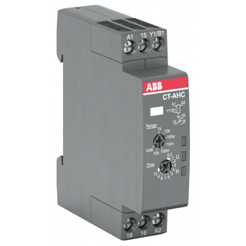 Abb SST Реле времени CT-AHC.12 компактное (задержка при отключ.) 24-48B DC, 24- 240B AC (7 диапазон