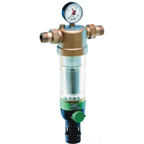 Фильтр тонкой очистки Honeywell FK06-3/4″-AA для холодной воды 100 мкм с промывочным краном и редуктором давления