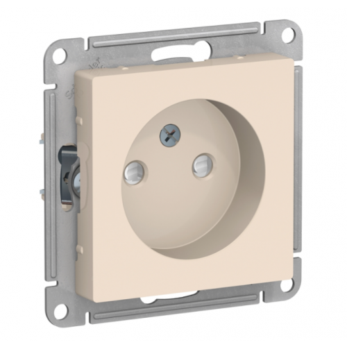 Механизм одноместной розетки Schneider Electric AtlasDesign ATN000249 бежевый