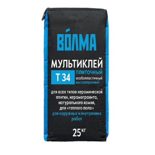 Клей для плитки цементный Волма-Мультиклей 25 кг