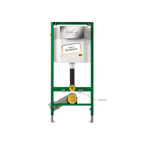 Комплект инсталляция для унитаза Viega Eco-WC 713386 с клавишей и креплением