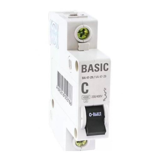 Автоматический выключатель EKF Basic ВА 47-29 1P C 10А