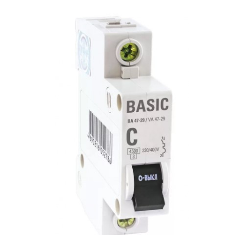 Автоматический выключатель EKF Basic ВА 47-29 1P C 25А