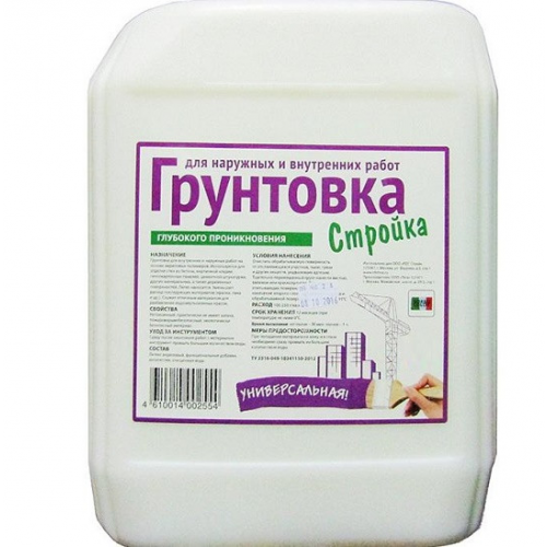 Грунтовка глубокого проникновения Norme Color Стройка универсальная 10 л