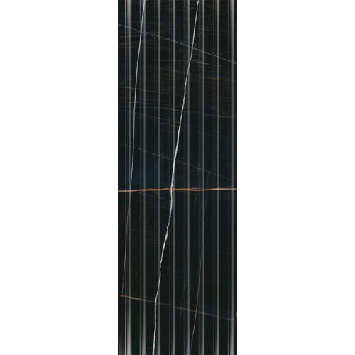 Керамическая плитка Kerama Marazzi 14035R Греппи структура черный глянцевый 400x1200 мм