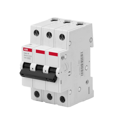 Выключатель автоматический модульный ABB Basic M 3п C 63А 4.5кА BMS413C63 2CDS643041R0634
