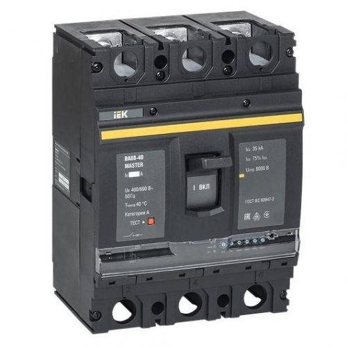 Автоматический выключатель IEK ВА88-40 Master 3Р 500А 35кА