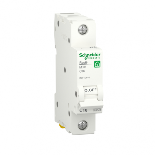 Автоматический выключатель Schneider Electric Resi9 R9F12116 АВ С 16А 1P 6кA