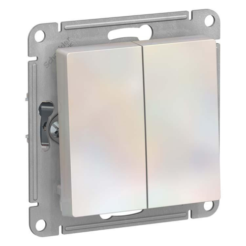Механизм переключателя Schneider Electric AtlasDesign ATN000465 двухклавишный жемчуг