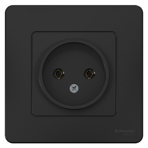 Розетка Schneider Electric Blanca BLNRS000016 одноместная без заземления антрацит