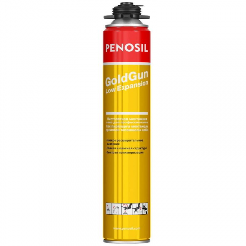 Пена монтажная Penosil GoldGun Low Expansion профессиональная 750 мл