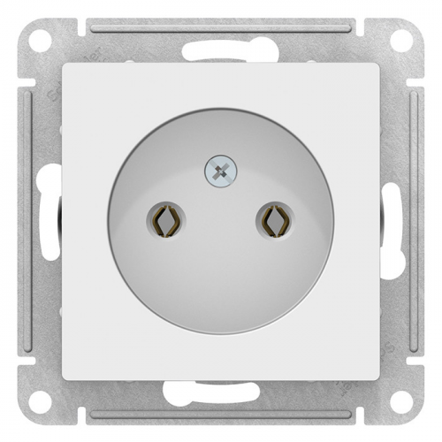 Механизм розетки Schneider Electric AtlasDesign ATN000141 одноместный без заземления белый