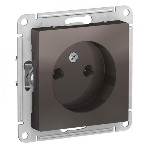 Механизм розетки Schneider Electric AtlasDesign ATN000641 одноместный без заземления мокко