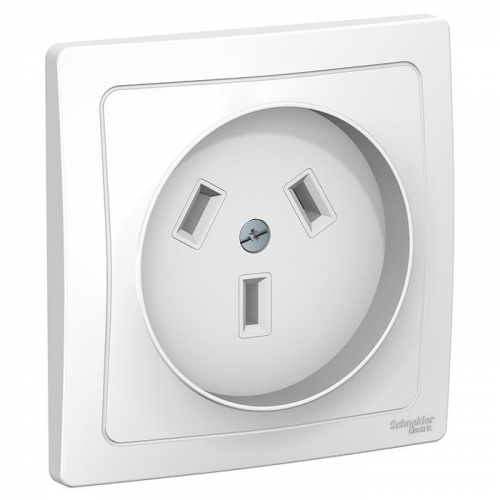Розетка Schneider Electric Blanca BLNSR003231 одноместная силовая 2P+N с заземлением белая