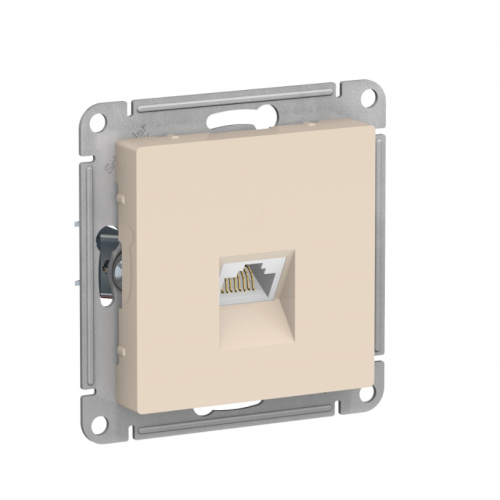 Механизм розетки компьютерной Schneider Electric AtlasDesign RJ45 ATN000283 бежевый