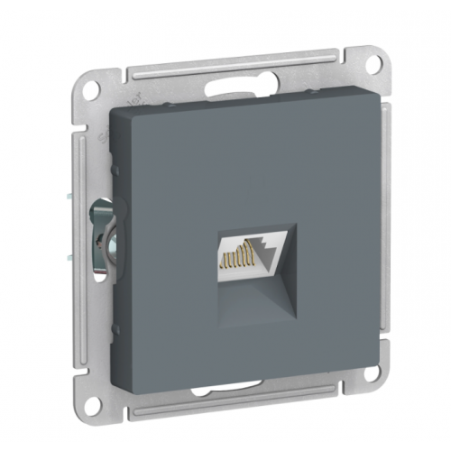 Механизм розетки компьютерной Schneider Electric AtlasDesign RJ45 ATN000783 серый