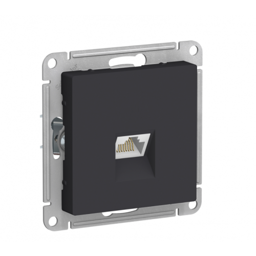 Механизм розетки компьютерной Schneider Electric AtlasDesign RJ45 ATN001083 черный