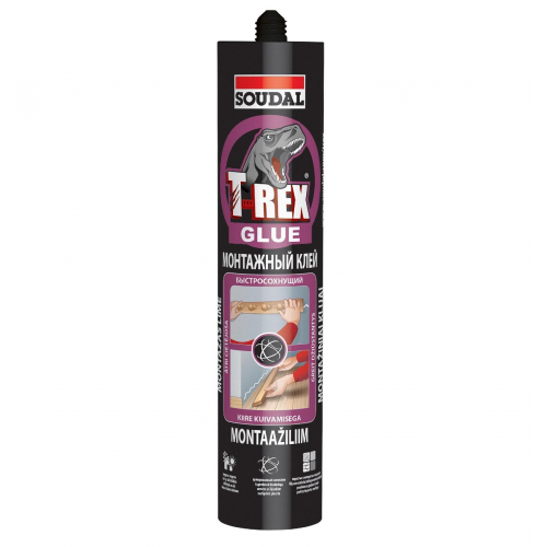 Клей монтажный быстросохнущий Soudal T-Rex 380 мл
