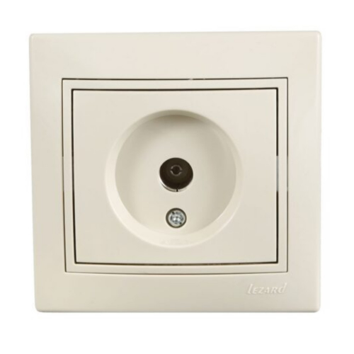 Розетка ТВ оконечная Lezard Mira 701-0303-130 крем