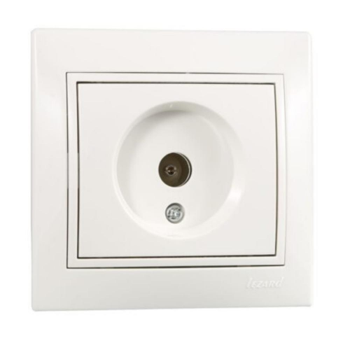 Розетка ТВ оконечная Lezard Mira 701-0202-130 белая