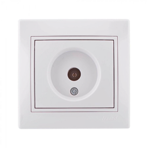 Розетка ТВ проходная Lezard Mira 701-0202-129 белая