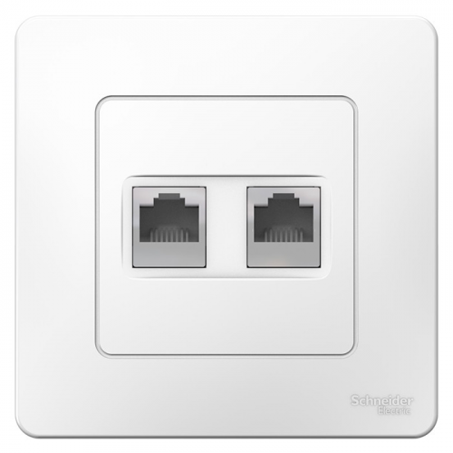Розетка компьютерная Schneider Electric Blanca BLNIS045451 2хRJ45 одноместная белая