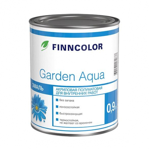 Эмаль акриловая Finncolor Garden Aqua A 0,9 л
