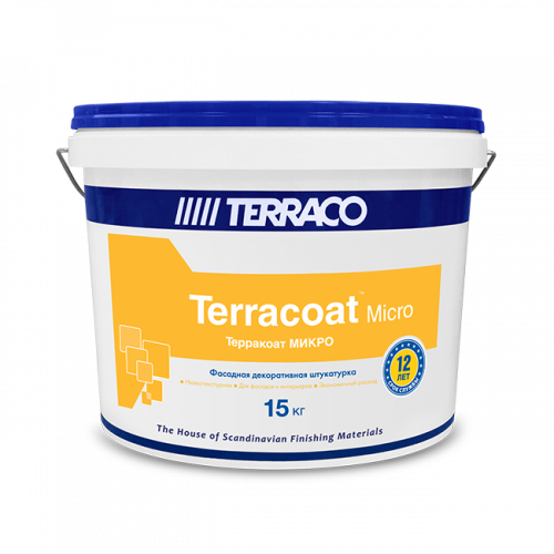 Штукатурка декоративная акриловая Terraco Терракоат микро 2100 15 кг