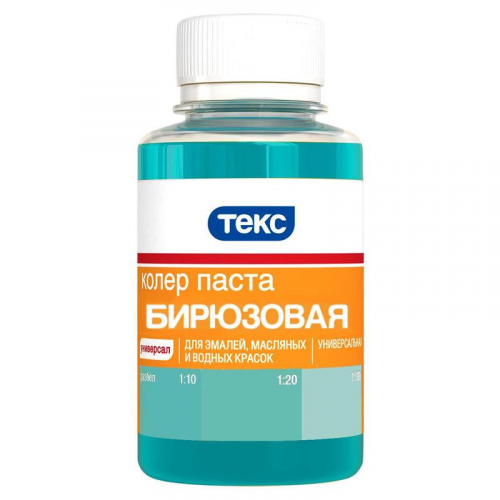 Колер-паста Текс Универсал №19 бирюзовая 0,1 л