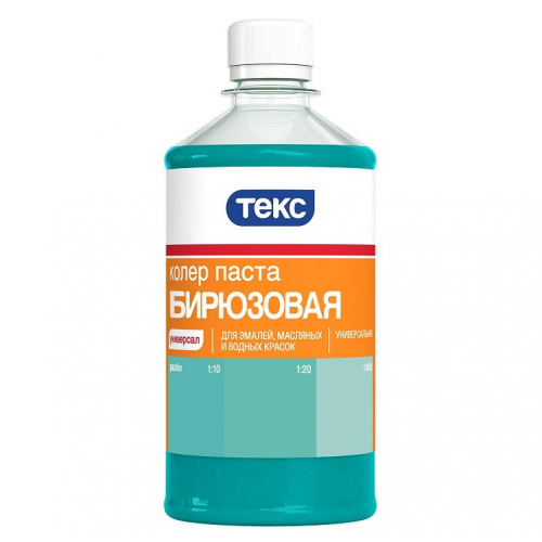 Колер-паста Текс Универсал №19 бирюзовая 0,5 л