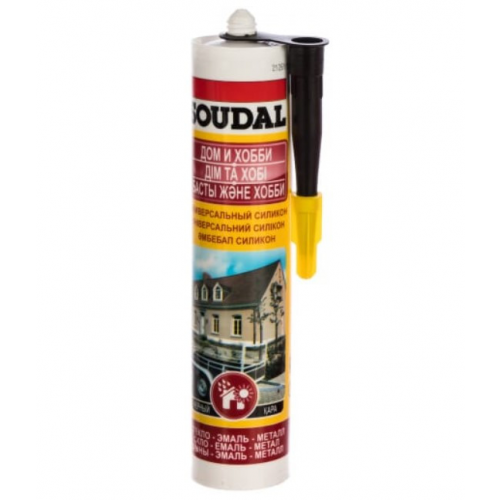 Универсальный силикон Soudal черный 280 мл