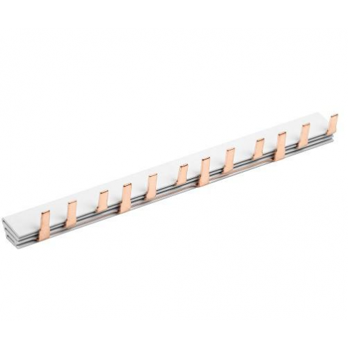 Шина соединительная IEK YNS21-3-063-22-12 типа PIN 12 штырей 3Р 63А 22см