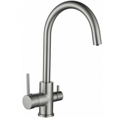 Смеситель для кухонной мойки Kaiser Merkur 26744-5 серебро под фильтр